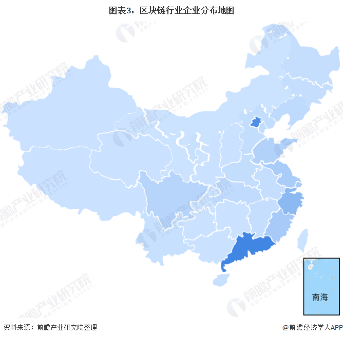 图表3：区块链行业企业分布地图